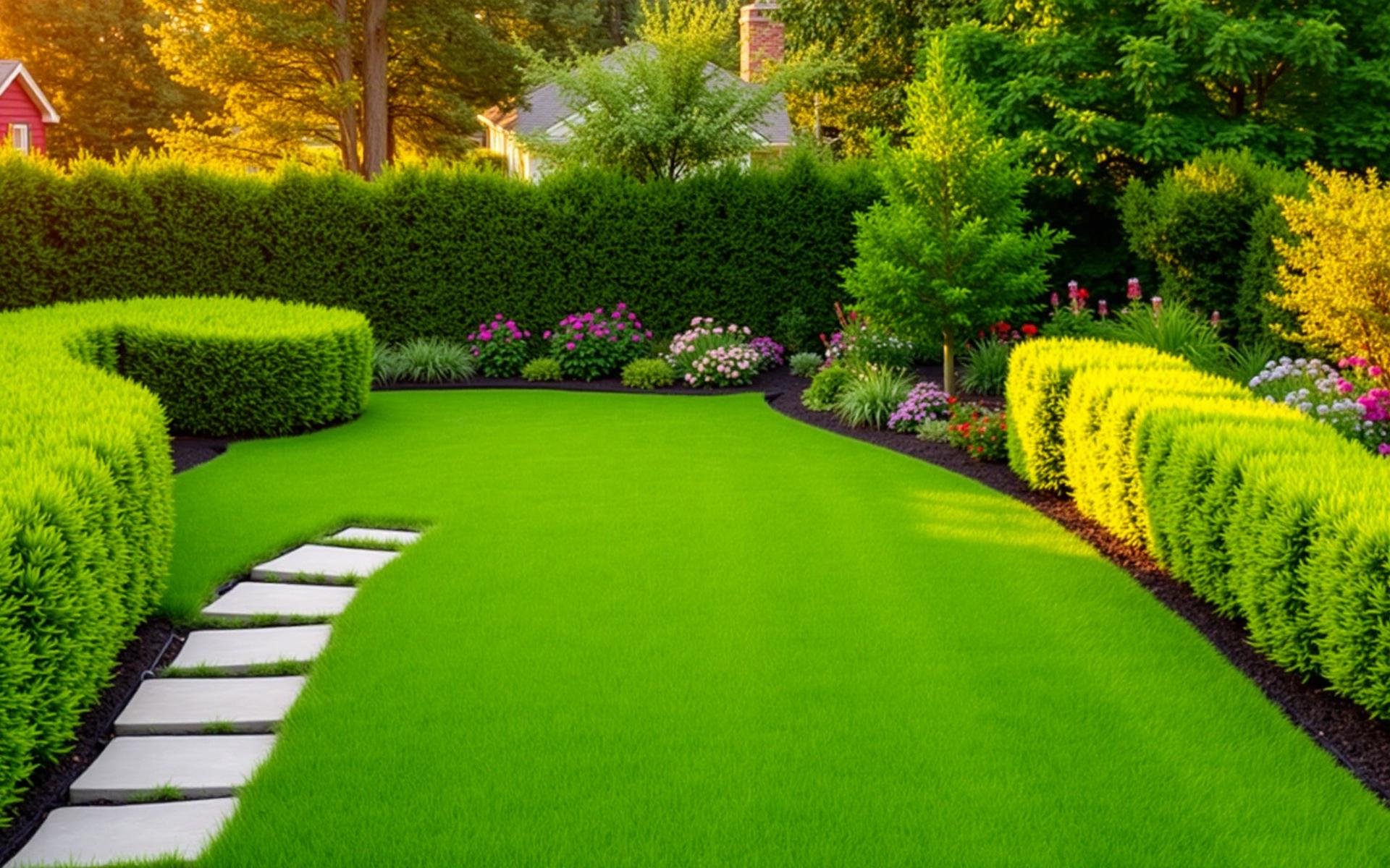 Beautifully landscaped backyard by Super Gold
